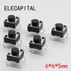 Microinterruptor táctil G90 de 4 pines, 6x6x5MM, 50 unidades/lote, botón de Reinicio directo, DIP cobre superior, Envío Gratis a Rusia ► Foto 2/6