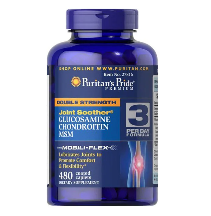 American origin Double Strength Glucosamine Soother 480 Caplets
