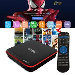 M8S PRO W Smart S905W Android 7,1 tv box 2 Гб оперативной памяти 16 Гб ПЗУ HDMI2.0 2,4G Wi-Fi 1080 P 4 K H.265 телеприставки игрок