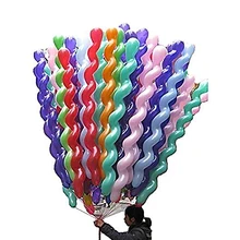 Balões espirais de látex 50 Polegada, balões de látex torcidos originais coloridos para decoração de festa de casamento de aniversário de aniversário