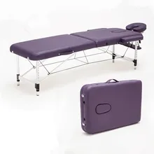 Massage&Relaxation Aluminum Portable Relaxing Massage Table with Adjustable Face Cradle SPA Bed Tattoo Folding Salon Furniture