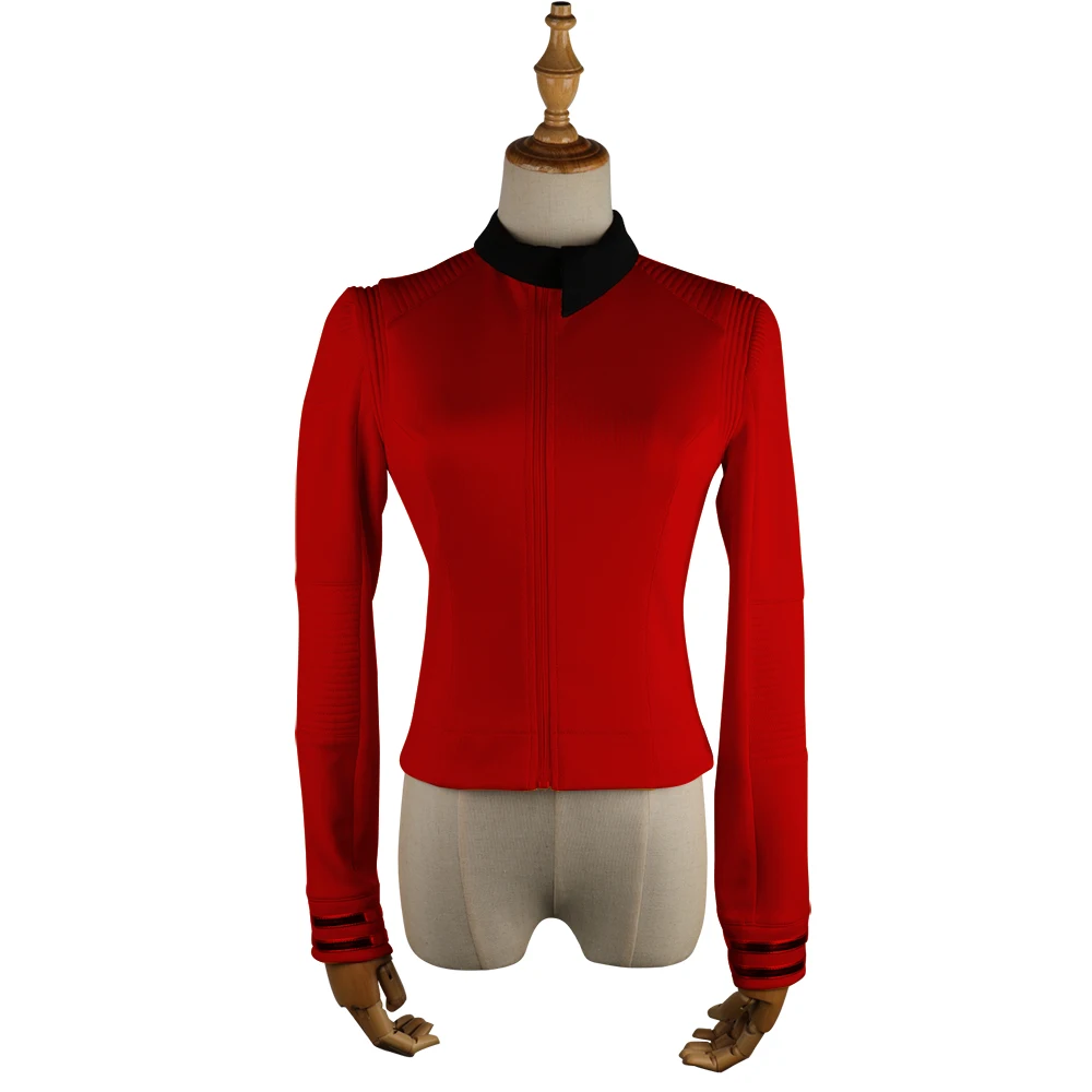 New Star Trek Discovery Season 2 Costume Female Top Starfleet Commander Uniform with Badge Woman Costumes Adult Cosplay Costume (2)