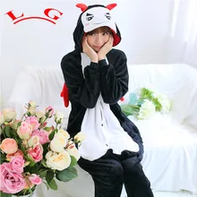L G TOP CALIENTE Demonio Pijamas Adultos Onesie Ropa de Dormir de Cosplay Animal de la Historieta de Halloween Navidad Traje de Las Mujeres de Los Hombres