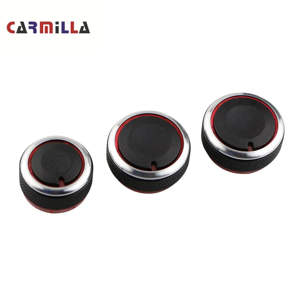 

Aluminum Alloy Air Conditioning Knob AC Knob for Volkswagen VW POLO 2004-2016 Car Air Conditioning Heat Control Switch Knob 3pcs