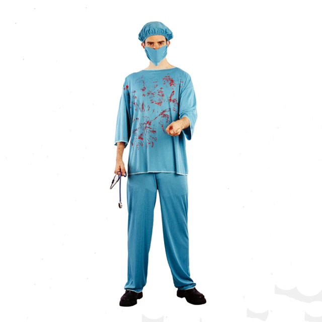 Scary Halloween Costume Disfraces Adultos Horror Cos uniformes hospital