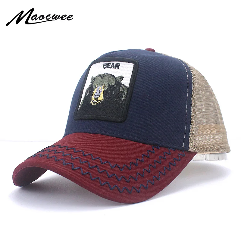 للجنسين Snapback قبعات الرجال تنفس شبكة القبعات للنساء التطريز الدب قبعة بيسبول الرجل القطن الهيب هوب العظام سائق الشاحنة غورا للجنسين Snapback قبعات الرجال تنفس شبكة القبعات للنساء التطريز الدب قبعة بيسبول الرجل القطن الهيب هوب العظام سائق الشاحنة غورا