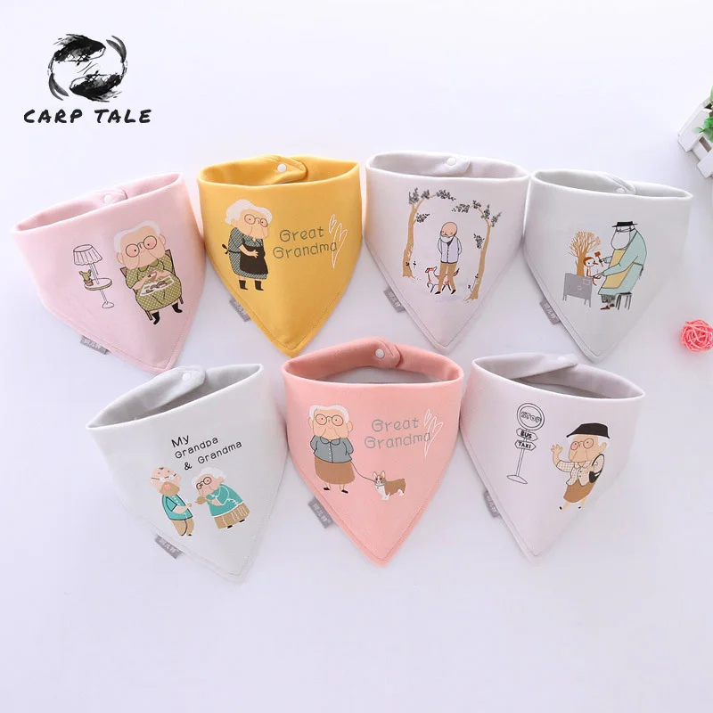 

Baby Bibs For Boy&Girl bandana bib Burp Cloth Print animal Triangle Baby Scarf Meal Collar Burp baby Accessories Newborn bib
