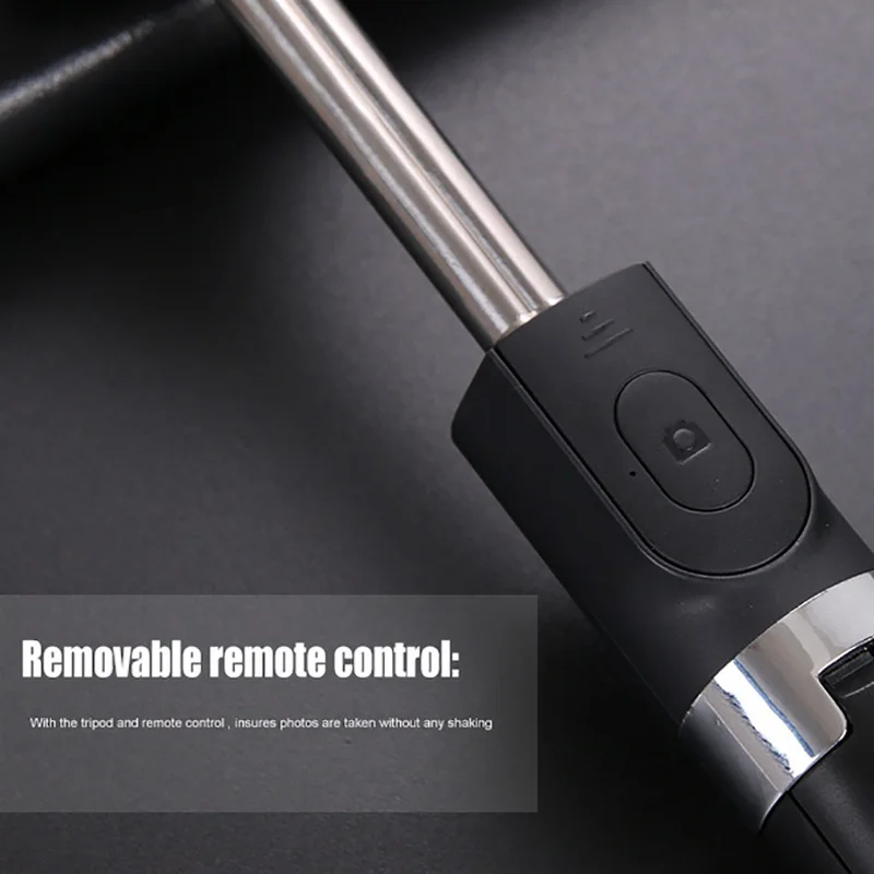 360 Rotation Mini Foldable Tripod 2 in 1 Monopod Selfie Stick Bluetooth Wireless Remote Control Shutter for Xiaomi  Android iOS (4)