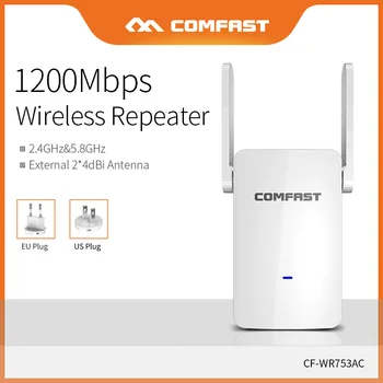 

Comfast High Power Repeater 1200Mbps Wi-fi Extender Point AP 5.8Ghz Wireless WiFi Range Signal Amplifier Router CF-WR753AC