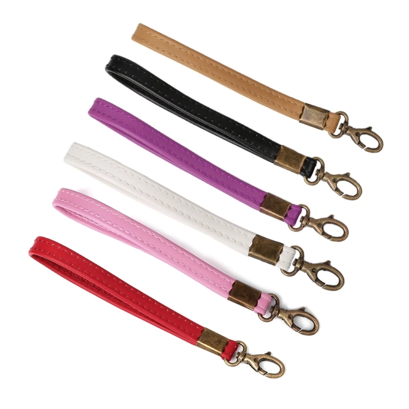 

New Replacement Wristlet Purse Handle Wrist Strap Bag Accessories For Clutch Pouch Faux leather Metal