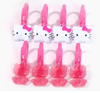 

(10 Packs/Lot) 4 Pcs In 1 Pack Cartoon Bathroom Shower Curtains Hooks