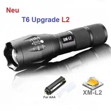 UniqueFire Flashlight 18650 Zoom Torch Waterproof Flashlights BTC02-T6-L2 5 Modes Led Zoomable Light For 3x AAA Batteries