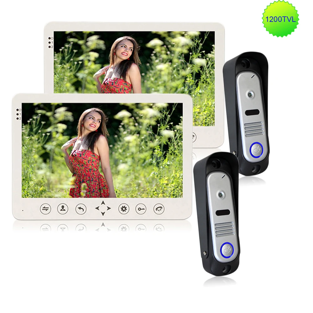 Homefong 10 ''высокое разрешение домофон экран камеры 600*1026 2 way говорящий датчика