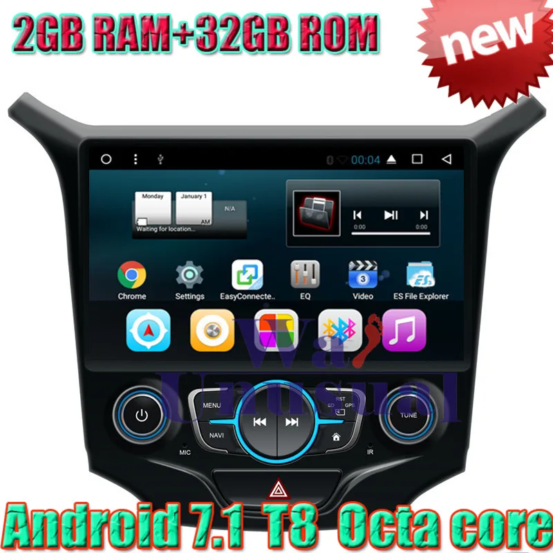 

WANUSUAL 9" Octa Core 32G 2G RAM Android 7.1 Car Multimedia Player For Chevrolet CRUZE 2015 GPS Navigation With GPS BT WIFI Maps