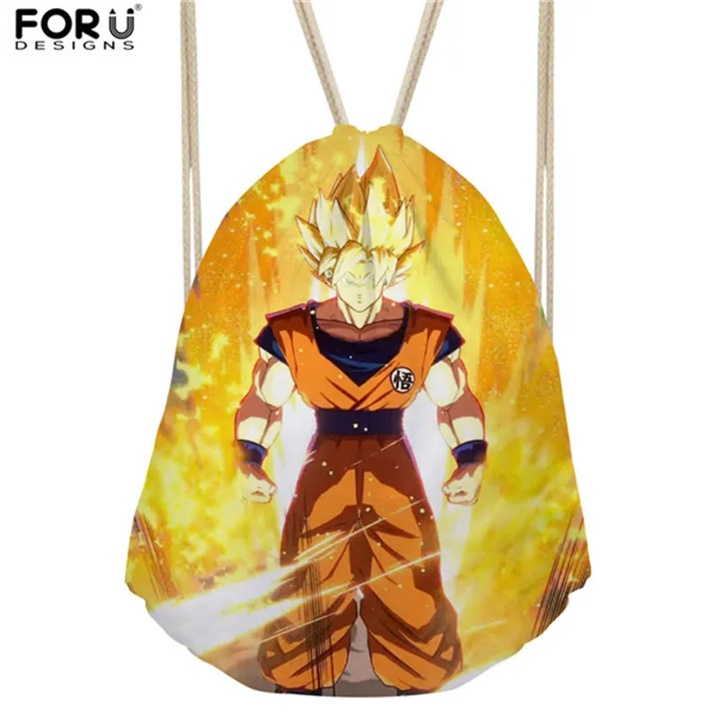 FORUDESIGNS/горячая аниме Dragon Ball Z Супер шнурок рюкзак для детей мальчиков Прохладный Saiyan солнце Гоку Вегета печати школьные сумки - Цвет: H6724Z3