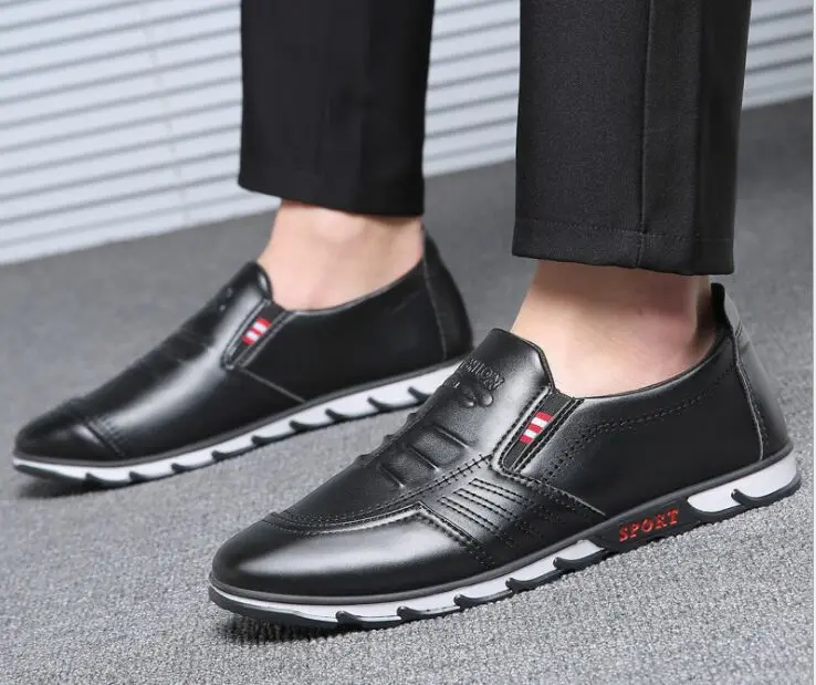 

Size 39-44 Autumn Men Leather Loafers Slip On Casual Shoes For Mens Moccasins Brand Designer Shoes Leisure