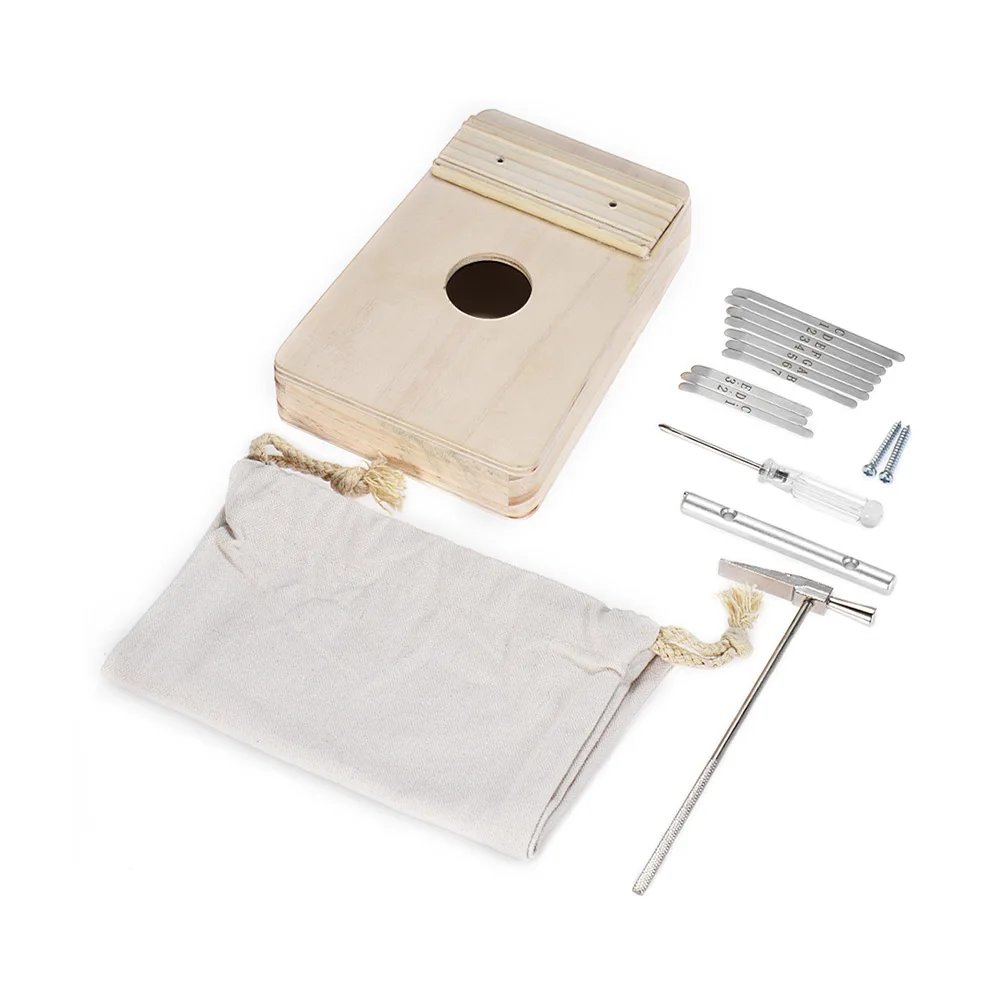 10 Keys Thumb Piano DIY kit Semi finished Kalimba Mbira Finger Piano