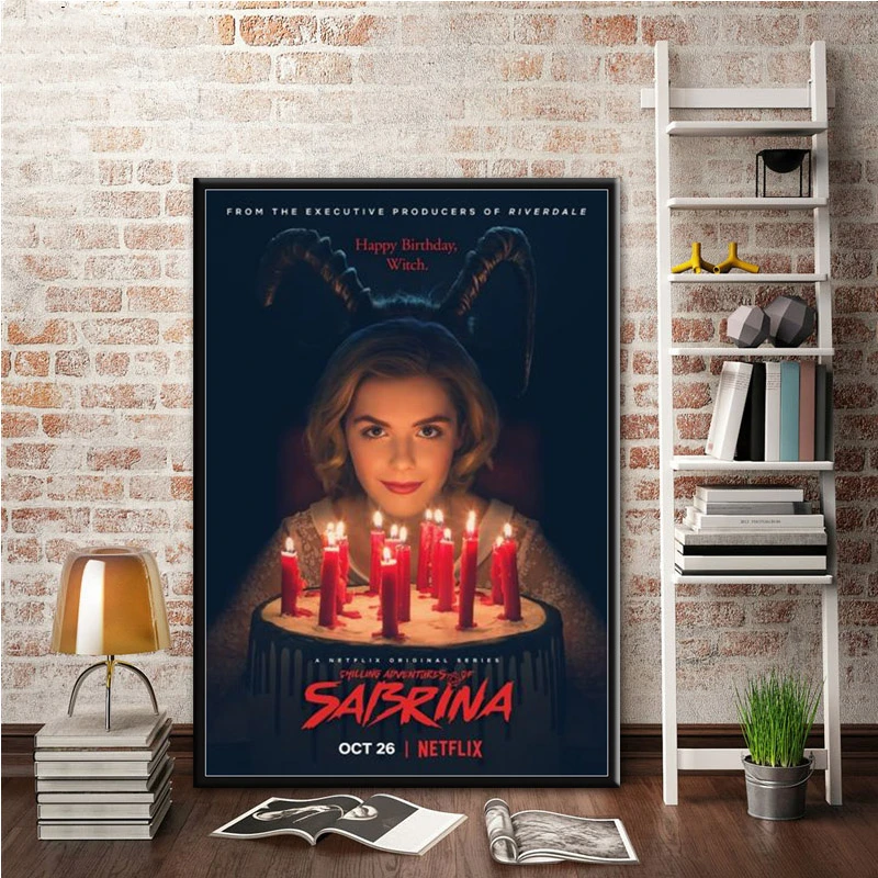 

Poster Chilling Adventures of Sabrina TV Series Posters and Prints Canvas Painting Wall Art Picture for Living Room Home Decor