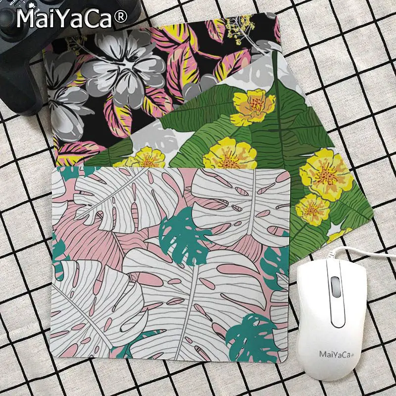 

Maiyaca watercolor hawaiian plant Comfort Mouse Mat Gaming Mousepad Rubber PC Computer Gaming mouse pad