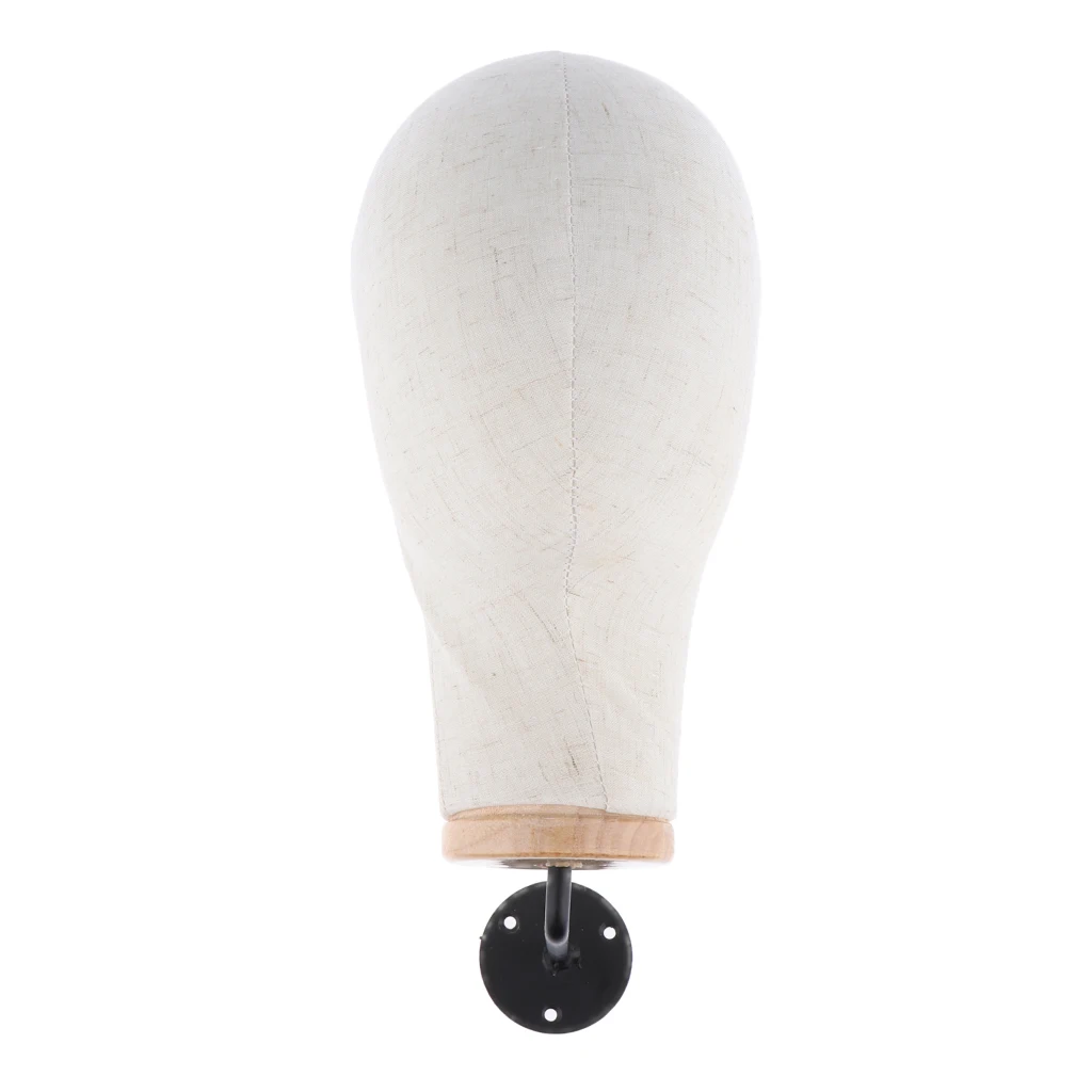 Wall Mounted Mannequin Head for Wigs Hat Caps Display Stand Detachable