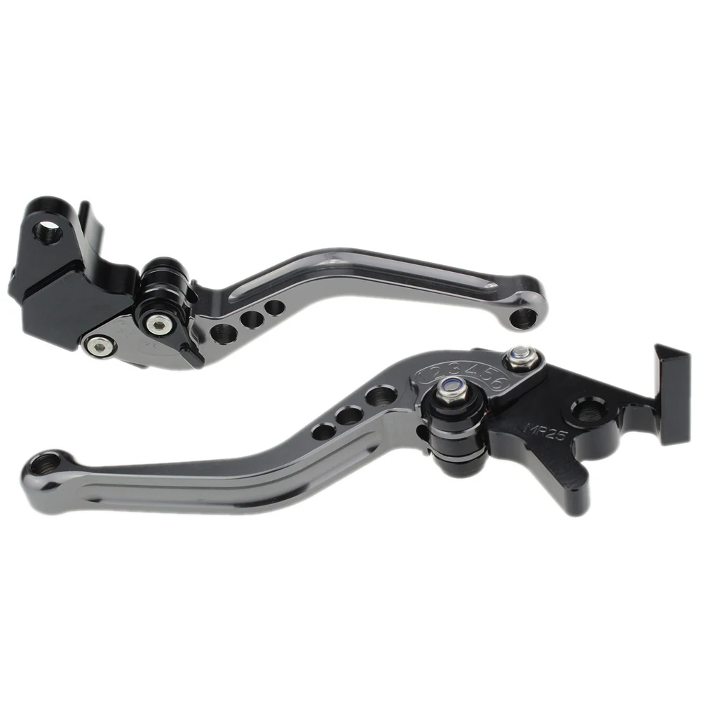 Серый CNC алюминиевый регулируемый тормозной рычаг сцепления для Suzuki GSX R 750 WN/WP/WR/WS