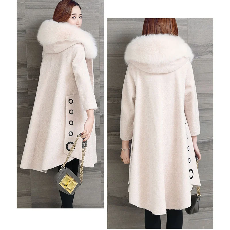 real merino sheep fur coat women winter Real Fur Outwear New Large With Hood Natural Lamb Fur Luxury warm thick Femme Jackets real merino sheep fur coat women winter Real Fur Outwear New Large With Hood Natural Lamb Fur Luxury warm thick Femme Jackets