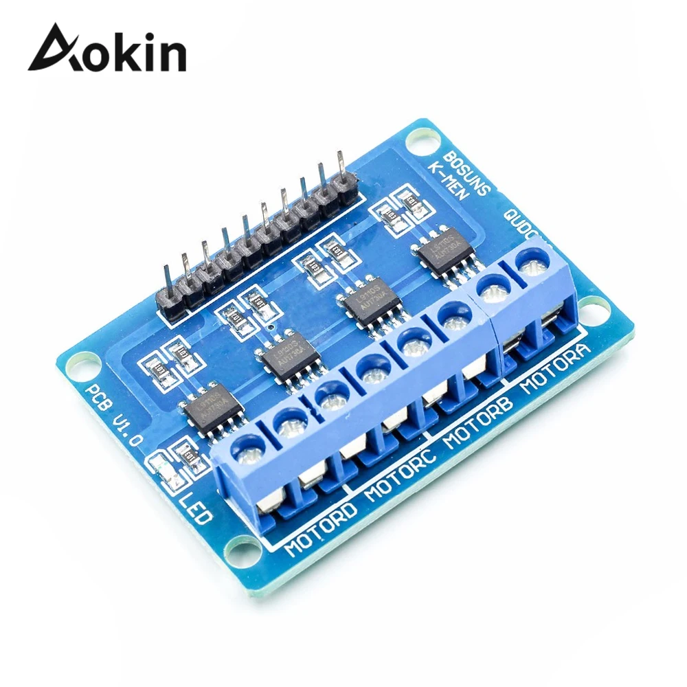 12V L9110S h мост 4Bit DC2.5 4 канала мотор Драйвер IC для Arduino шаговый двигатель|Аксессуары