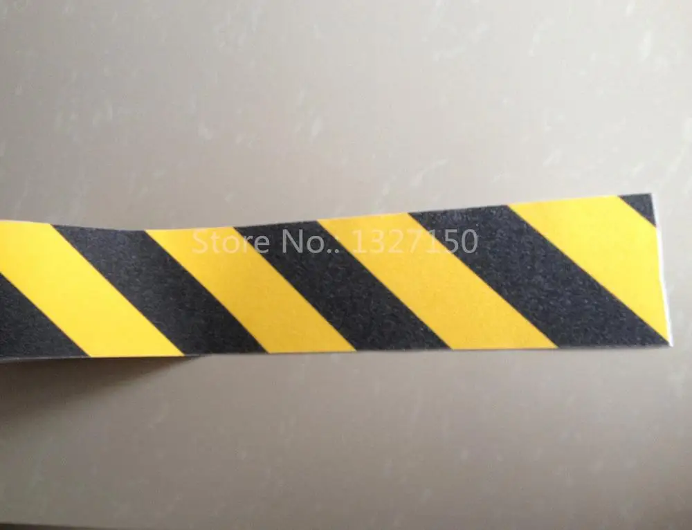 yellow and black 100 мм x 5 м " x16.4" Противоскользящая Лента Нескользящая самоклеящаяся лента наклейка для лестницы и пола Ванная комната Кухня - Цвет: yellow and black