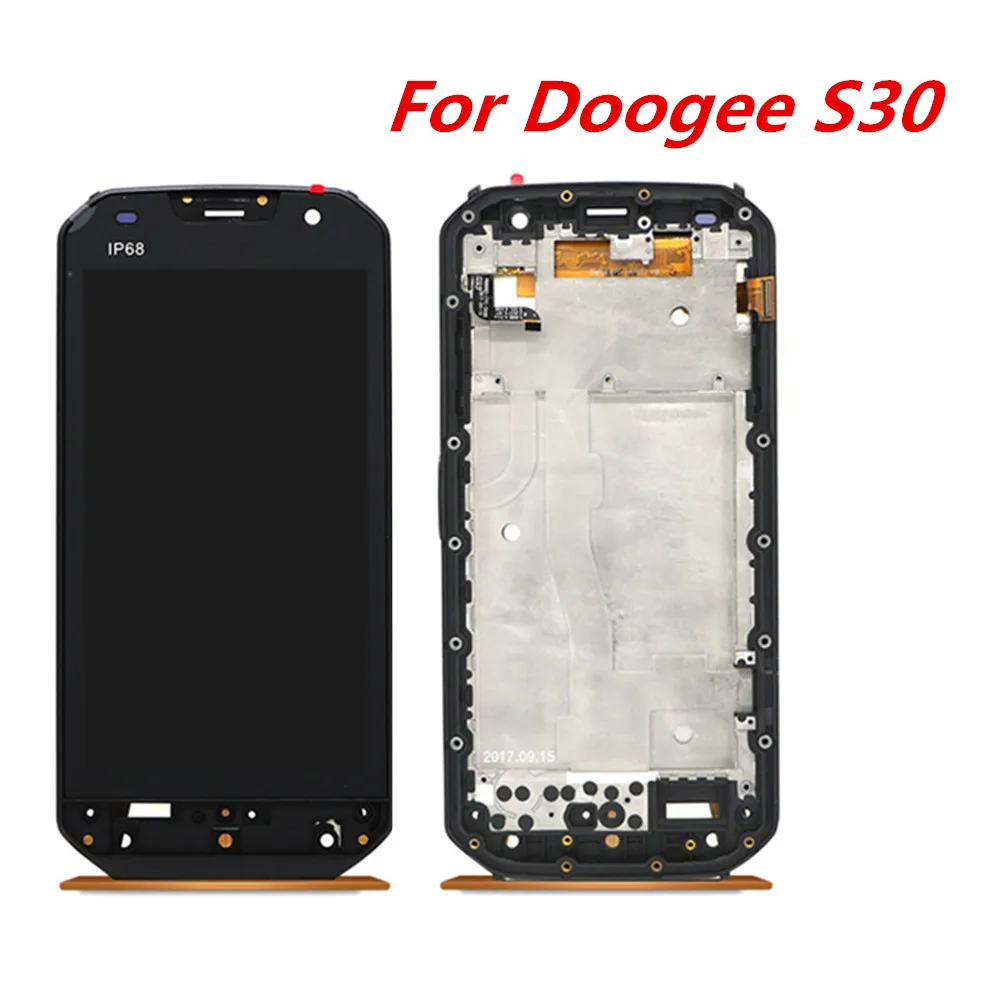 

New Original Doogee S30 Cell Phone LCD Display With Frame +Touch Screen Digitzer Assembly Repair Panel Glass