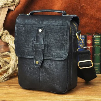 

Genuine Leather Messenger Shoulder Crossbody Bags Handbag Casual Business famous brand Top Handle Shoulder Bag