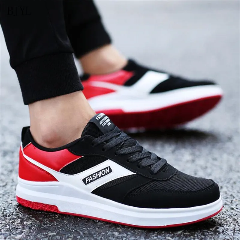 

BJYL 2019 new spring Men's flat Vulcanize Shoes breathable Sneakers Lightweight casual shoes Fashionable Men's Shoes B162