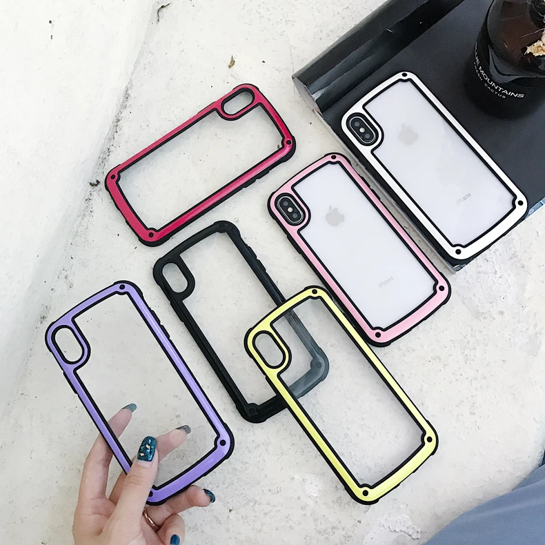 

PhoneCase Drop-proof Simple Solid Color Phone Case For iPhone XS Max XR XS 8 8plus 7 7plus 6 6S Plus Stylish Hard Back Cover