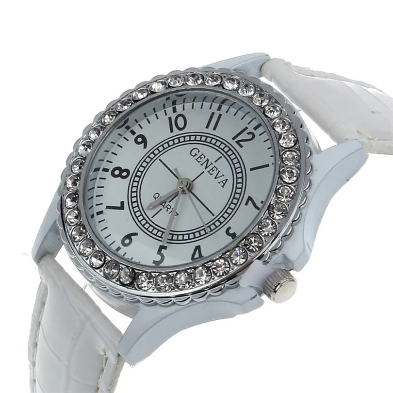 2019 Luxury Men Watch Leather Geneva Crystal Dial Analog Wrist Watch Bracelet Quartz Hour BKStainless Steel #4M14 (10)
