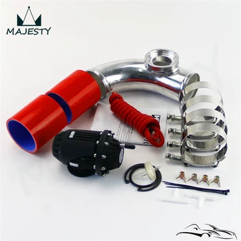 

2.75''70mm 90 degree Flange Pipe+ SQV Blow Off Valve BOV IV 4 black +silicon Hose kit RD