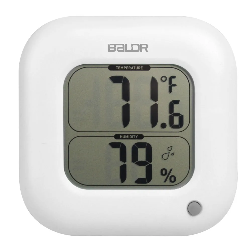 Baldr Цифровой термометр гигрометр внутренний Макс/мин комнатный измеритель температуры датчик влажности Датчик настенный стол ЖК-дисплей квадратный