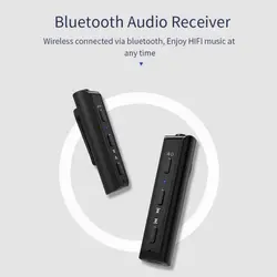 Bluetooth V4.2 аудио приемник воротник клип Тип беспроводной адаптер для мобильного телефона Компьютерная гарнитура Колонка для домашнего