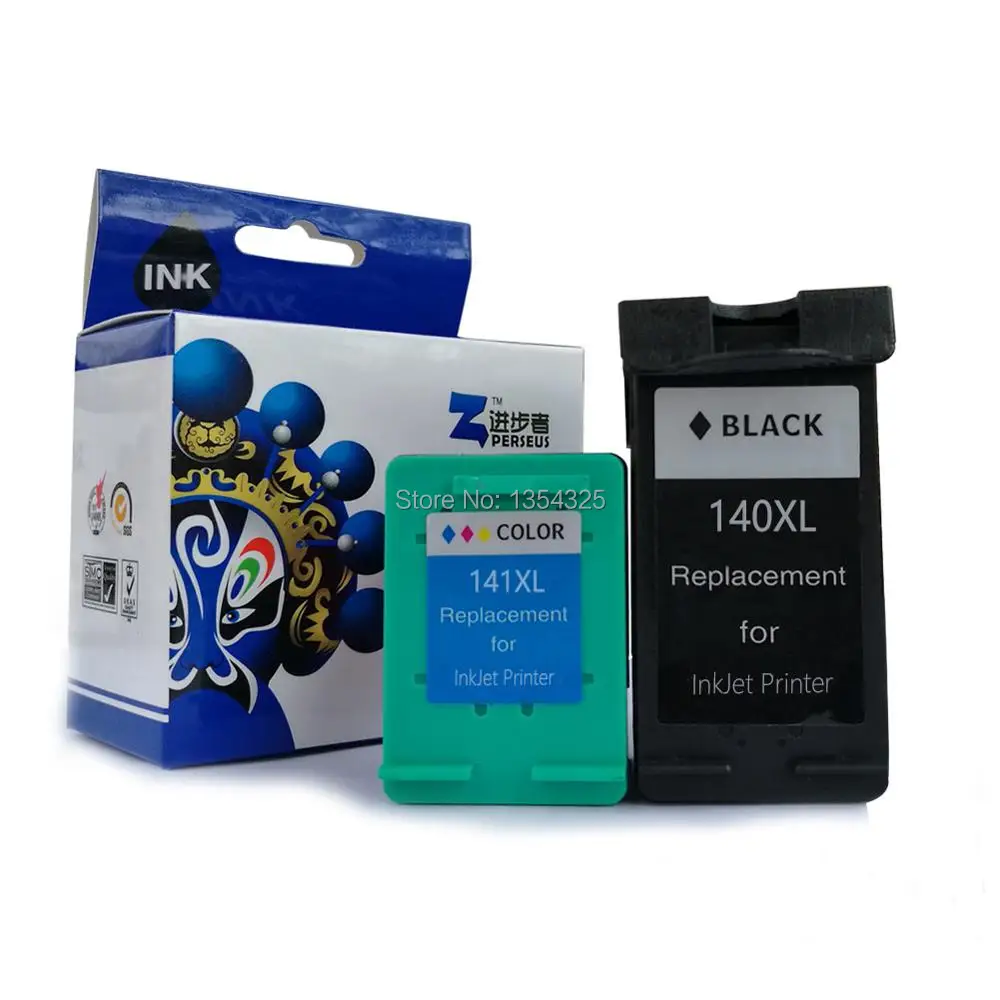 PERSEUS Ink Cartridge For HP 140 141 XL (Black,Color)High Yield Compatible with DeskJet 5363
