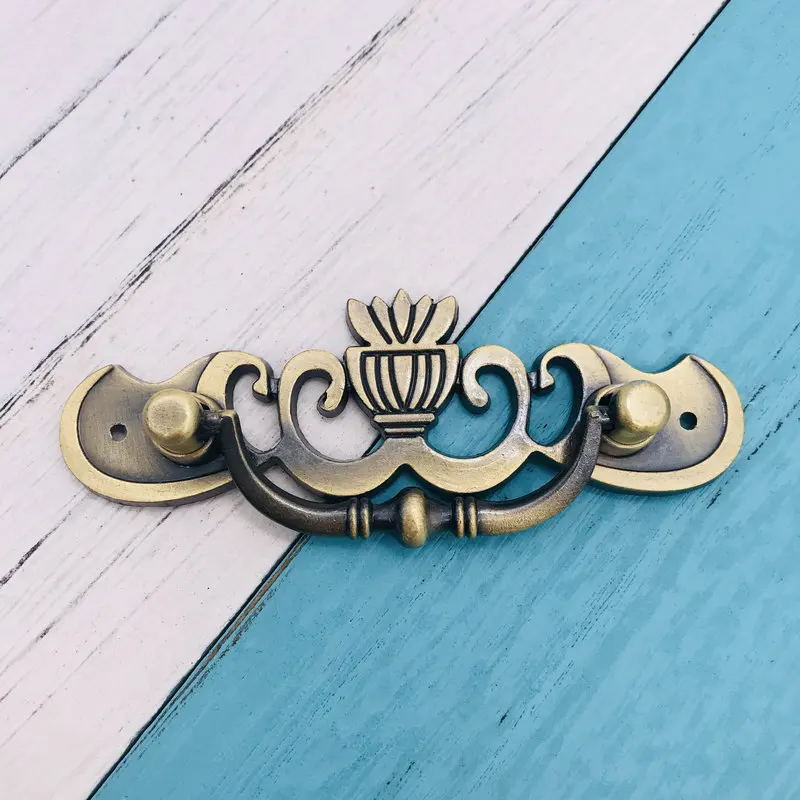 8pcs Funiture Door Handle Vintage Drawer Cabinets Knobs and Handles Cupboard Kitchen Pulls Antique Home Decor | Обустройство дома