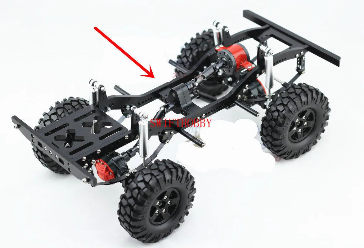 Алюминиевый Комплект шасси оборудование для 1:10 обновления RC Rock Crawler D90