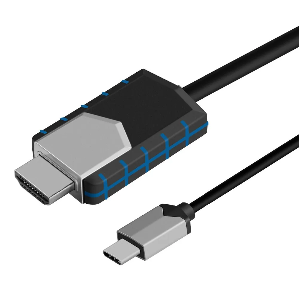 4K usb type C к HDMI HD tv AV ТВ кабель адаптер для samsung Galaxy S10 S9 MacBook с подключением типа C