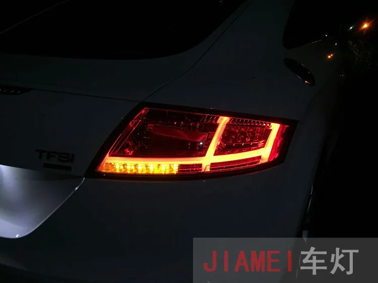 Автомобильный Стайлинг для Audi TT 2006-2013 задний блок освещения светодиодный задний фонарь лампа динамический сигнал поворота+ обратный+ тормоз+ дальнего света