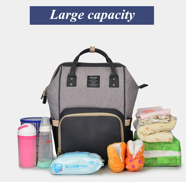 Fashion Diaper Bag Waterproof Travel Mummy Backpack Multifunction Maternity Nappy Bag Large Capacity Baby Stroller Bags For Mom (2)