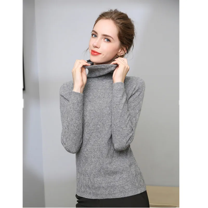 Brand Wool Female Sweters Women Invierno 2018 Winter Short Bottoming Women's Turtleneck Fashion Warmth Women Sweater white (19)