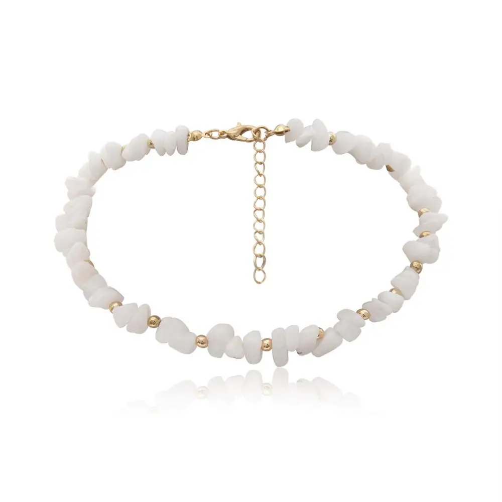 Женское морское ожерелье KMVEXO, белое ожерелье с ракушками - Окраска металла: White