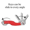 NewBring car key holder chain Smart Key Wallets ring collector housekeeper Oxide Aluminum DIY EDC Pocket key organizer smart ► Photo 3/6