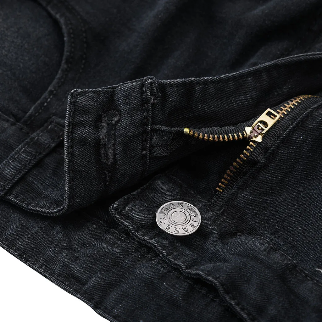 Мужские повседневные брюки с принтом из джинсовой ткани, хлопковые винтажные брюки для работы в стиле хип-хоп, джинсовые штаны, мужские брюки, Прямая поставка