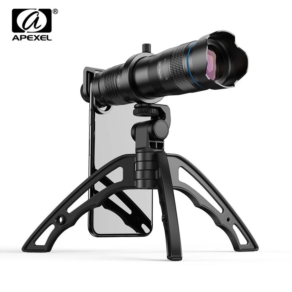 APEXEL HD 28X Telephoto Zoom Mobile Phone Camera lens + Mini Tripod