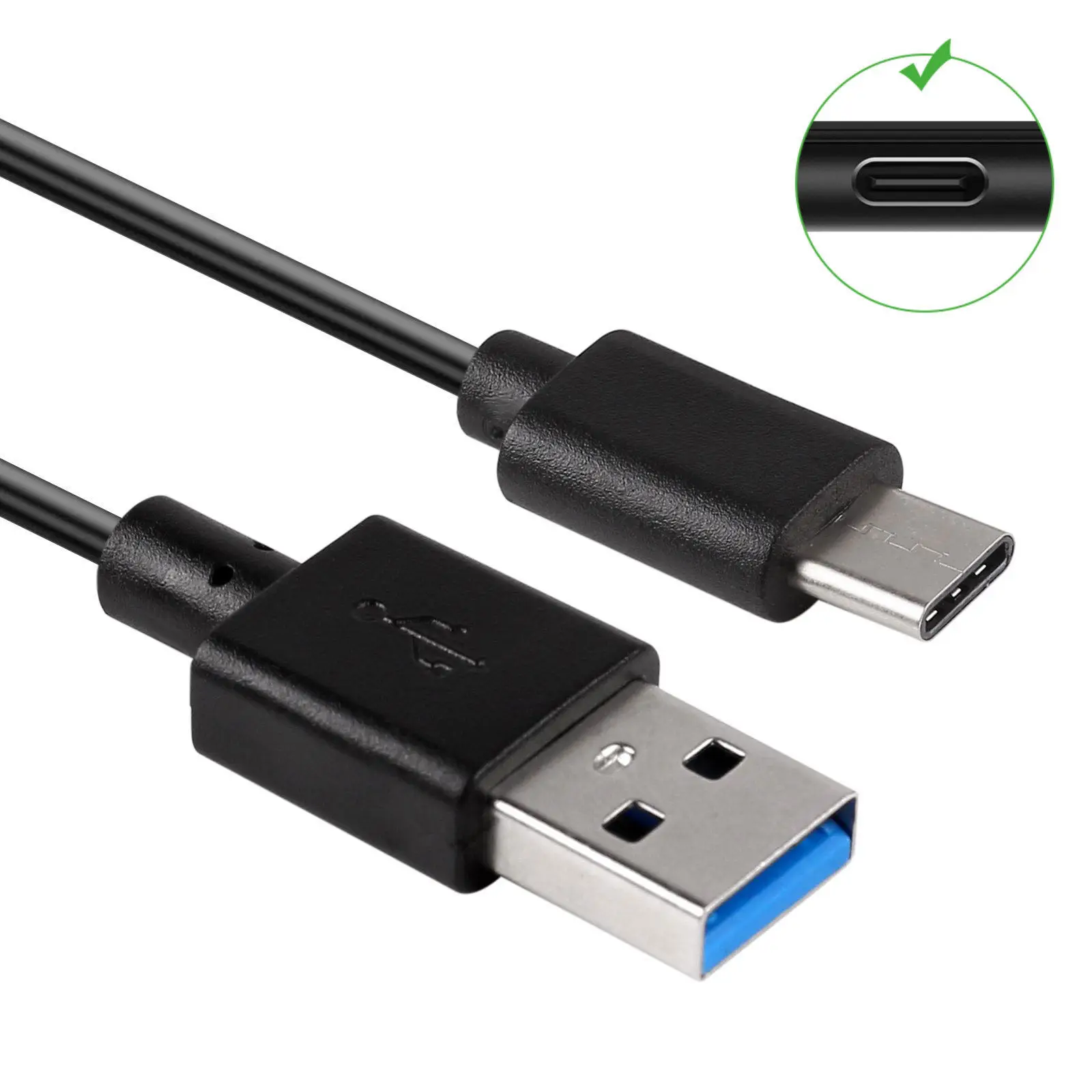 Qkens 1m type c male to usb 3 0 fast charging usb c cable data sync usb