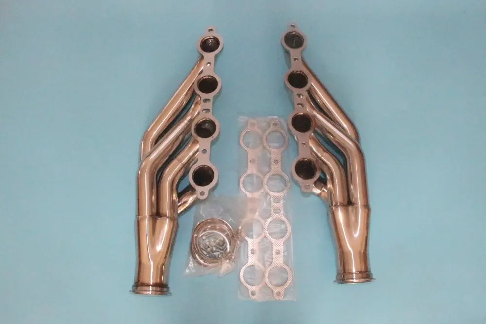 Выпускной коллектор для CHEVY BLOCK V8 LS1/LS2/LS3/LS4/LS6/LSX + 2 шт. 3 &quotк T3 адаптер|Выхлопные