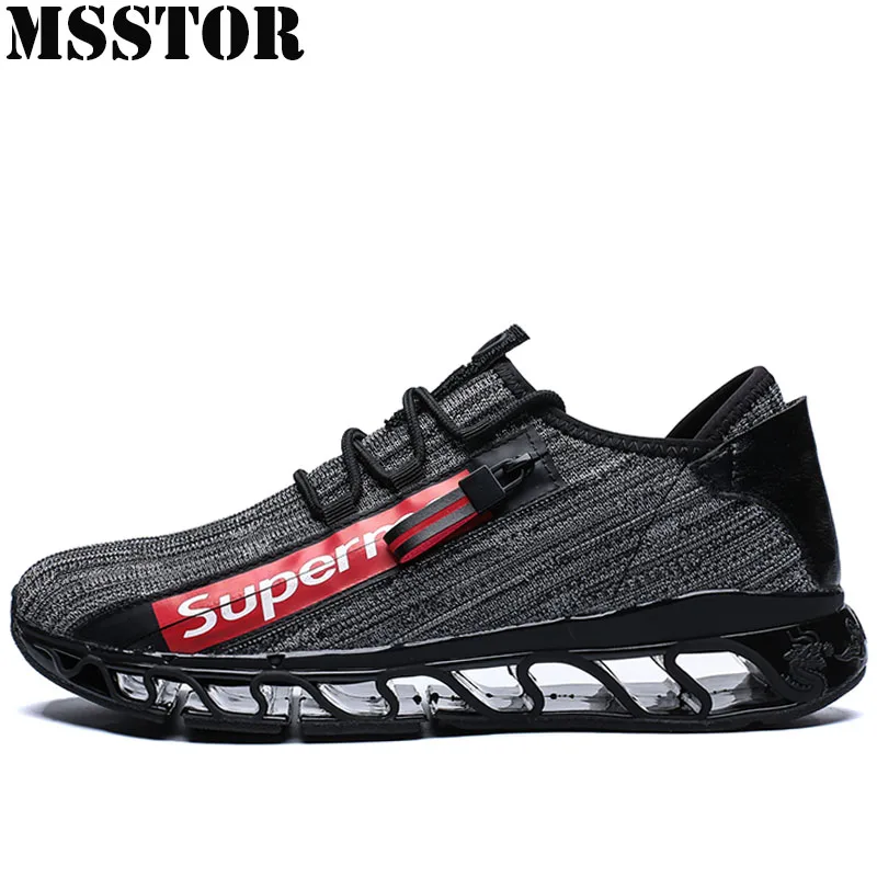 

MSSTOR 2018 Men's Running Shoes Man Brand Summer Breathable Mesh Sneakers Outdoor Athletic Sports Run Sport Shoes For Male 39-45